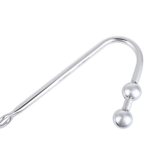 Hook Two Anal Balls Stainless Pleasurable Steel 4417 0822
